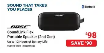 Visions Electronics Bose SoundLink Flex Portable Speaker (2nd Gen) offer