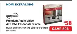 Visions Electronics Soundstage Premium Audio Video 4K HDMI Essentials Bundle offer