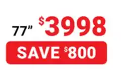 Visions Electronics S95F 4K Smart TV 77 offer