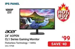 Visions Electronics Acer 24 AOPEN CL1 Series Gaming Monitor offer