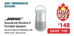 Visions Electronics BOSE SoundLink Revolve II Portable Speaker offer
