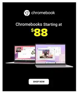Visions Electronics Chromebooks Starting at $88 offer