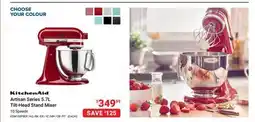 Visions Electronics KitchenAid Artisan Series 5.7 L Tilt Head Stand Mixer offer