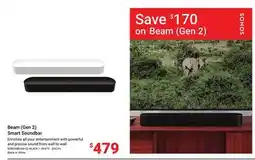 Visions Electronics SONOS Beam (Gen 2) Smart Soundbar offer