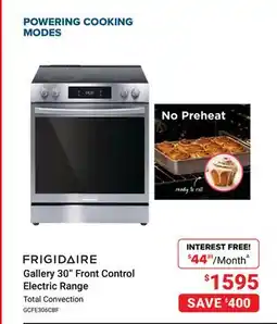 Visions Electronics FRIGIDAIRE Gallery 30 Front Control Electric Range offer