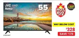 Visions Electronics JVC UHD Roku EC4457 4K Smart TV offer