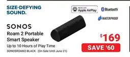 Visions Electronics SONOS Roam 2 Portable Smart Speaker offer