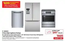 Visions Electronics BOSCH 3 - PC Major Appliance Package offer