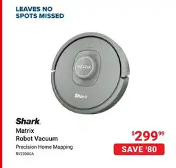 Visions Electronics Shark Matrix Robot Vacuum offer