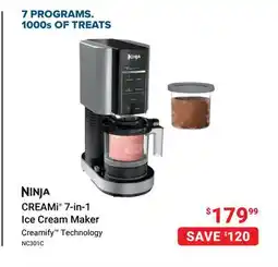 Visions Electronics Ninja CREAMi 7-in-1 Ice Cream Maker offer