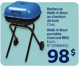 Walmart Walk-A-Bout portable charcoal BBQ offer