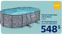 Walmart 16 Oval Oasis pool offer