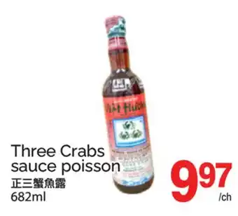 T&T Supermarket THREE CRABS SAUCE POISSON offer