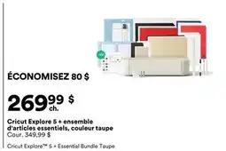 Michaels Cricut Explore 5 + ensemble d'articles essentiels, couleur taupe offer
