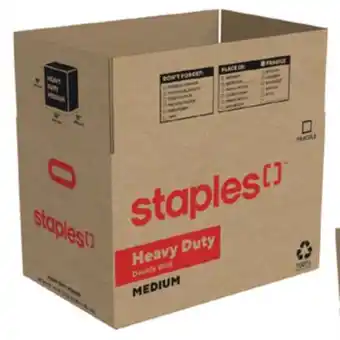 Staples Staples Heavy Duty Corrugated Moving Box - Medium - 23 L x 15 W x 15 H offer