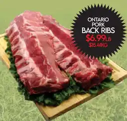 Fiesta Farms ONTARIO PORK BACK RIBS offer