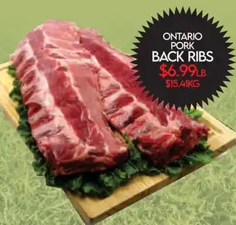 Fiesta Farms ONTARIO PORK BACK RIBS offer