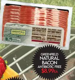 Fiesta Farms GREENFIELD NATURAL BACON ANTIBIOTIC FREE offer