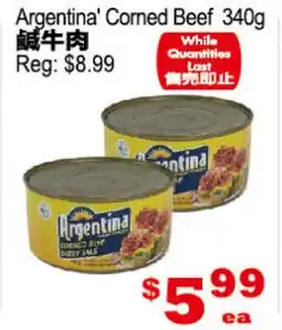 Yuan Ming Supermarket Argentina' Corned Beef offer