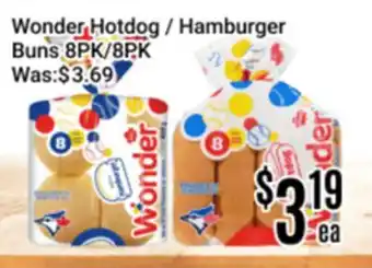 Nations Fresh Foods Wonder Hotdog / Hamburger Buns offer
