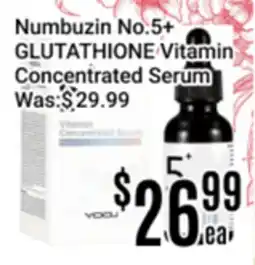 Nations Fresh Foods Numbuzin No.5+ GLUTATHIONE Vitamin Concentrated Serum offer