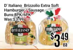 Nations Fresh Foods D' Italiano Brizzolio Extra Soft Hamburger / Sausage Buns offer