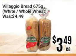 Nations Fresh Foods Villaggio Bread 675g (White / Whole Wheat) offer