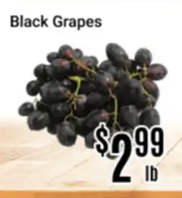 Nations Fresh Foods Black Grapes offer