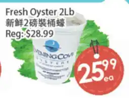 Fresh Palace Supermarket Fresh Oyster 2Lb offer