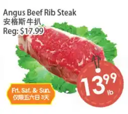 Fresh Palace Supermarket Angus Beef Rib Steak offer