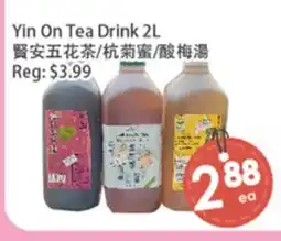 Fresh Palace Supermarket Yin On Tea Drink offer