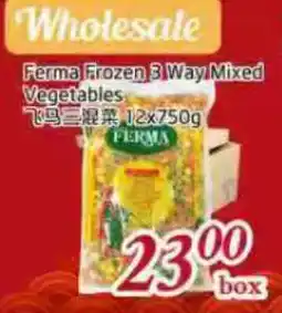 Tone Tai Supermarket Ferma Frozen 3 Way Mixed Vegetables offer