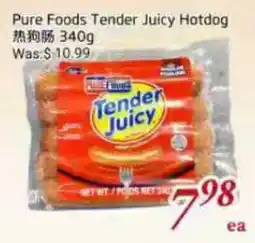 Tone Tai Supermarket Pure Foods Tender Juicy Hotdog offer