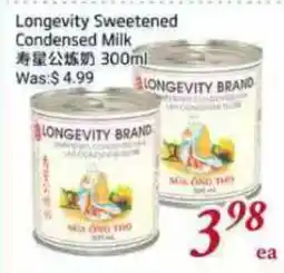 Tone Tai Supermarket Longevity Sweetened Condensed Milk offer
