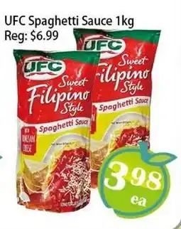 Food Depot Supermarket UFC Spaghetti Sauce offer