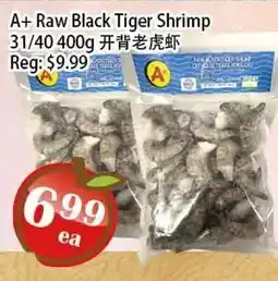 Food Depot Supermarket A+ Raw Black Tiger Shrimp offer