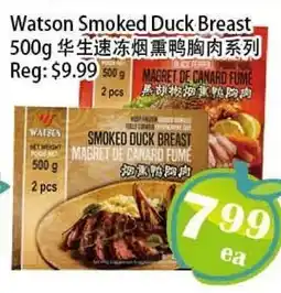 Food Depot Supermarket Watson Smoked Duck Breast offer
