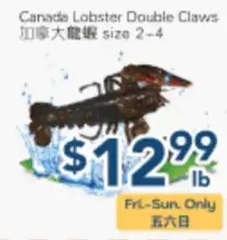 Oceans Fresh Food Market Canada Lobster Double Claws offer