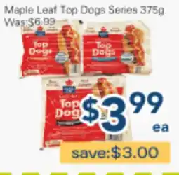 Oceans Fresh Food Market Maple Leaf Top Dogs Series offer