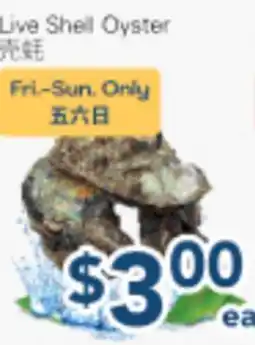 Oceans Fresh Food Market Live Shell Oyster offer