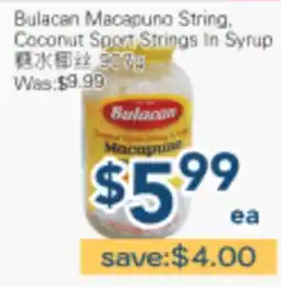 Oceans Fresh Food Market Bulakan Macapuno String, Coconut Sport Strings In Syrup offer