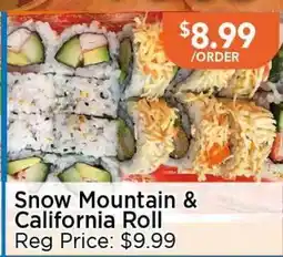 Blue Sky Supermarket Snow Mountain & California Roll offer