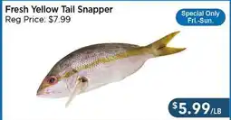 Blue Sky Supermarket Fresh Yellow Tail Snapper offer