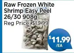 Blue Sky Supermarket Raw Frozen White Shrimp Easy Peel 26/30 offer