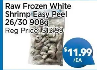 Blue Sky Supermarket Raw Frozen White Shrimp Easy Peel 26/30 offer