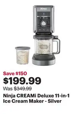 Best Buy Ninja CREAMi Deluxe 11-in-1 Ice Cream Maker - Silver offer