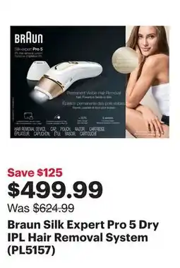 Best Buy Braun Silk Expert Pro 5 Dry IPL Hair Removal System (PL5157) offer