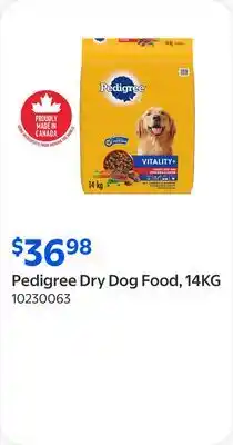 Walmart Pedigree Dry Dog Food offer