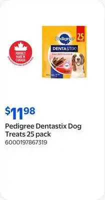 Walmart Pedigree Dentastix Dog Treats offer