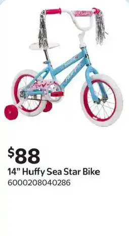 Walmart 14" Huffy Sea Star Bike offer